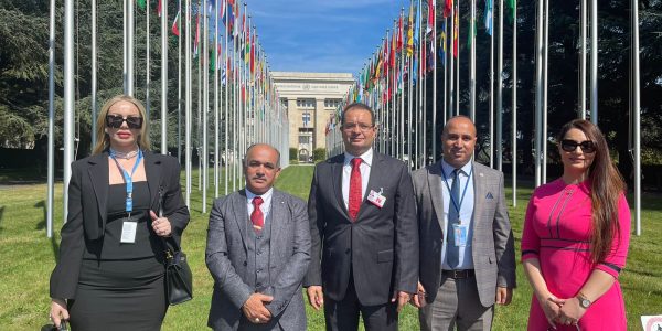 المركز العربي الأوروبي يشارك في أعمال الدورة الـ 54، للأمم المتحدة في جنيف.